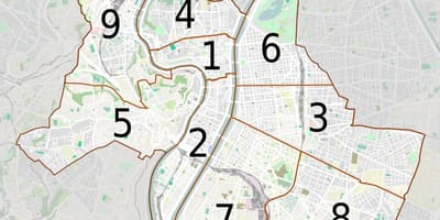 નકશો લ્યોન arrondissements
